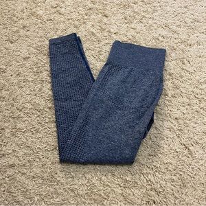 Seamless blue high rise leggings size medium